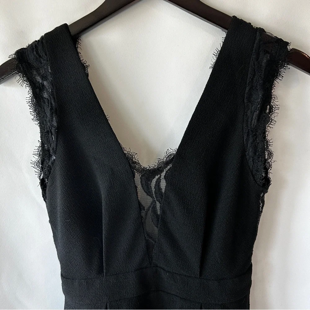 BCBGeneration Junior's Lace Insert Georgette Mini Dress Size 2 - Picture 2 of 12